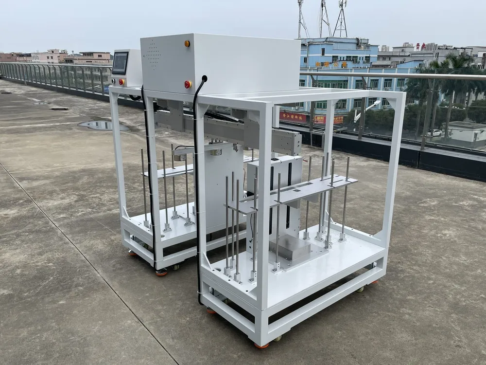 Dual-Station Automatic Loading and Unloading Unit — Two stacking stations on casters