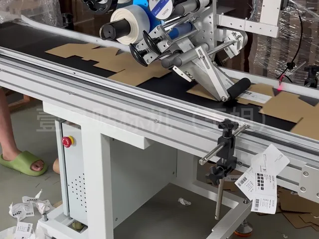 PE Bag / Pouch Page-feed Labeling Machine