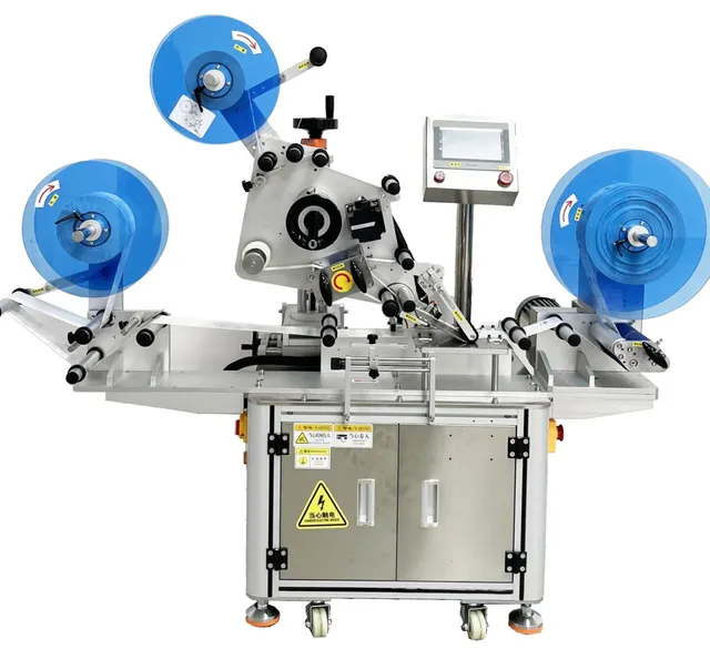 Roll-to-Roll Labeling Machine (Label-on-Label / Label-on-Film) — Roll-to-roll labeling machine (unwind – label – rewind)