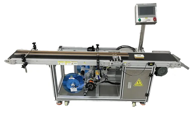 Automatic Bottom-Surface Labeling Machine — Automatic bottom-surface labeling machine