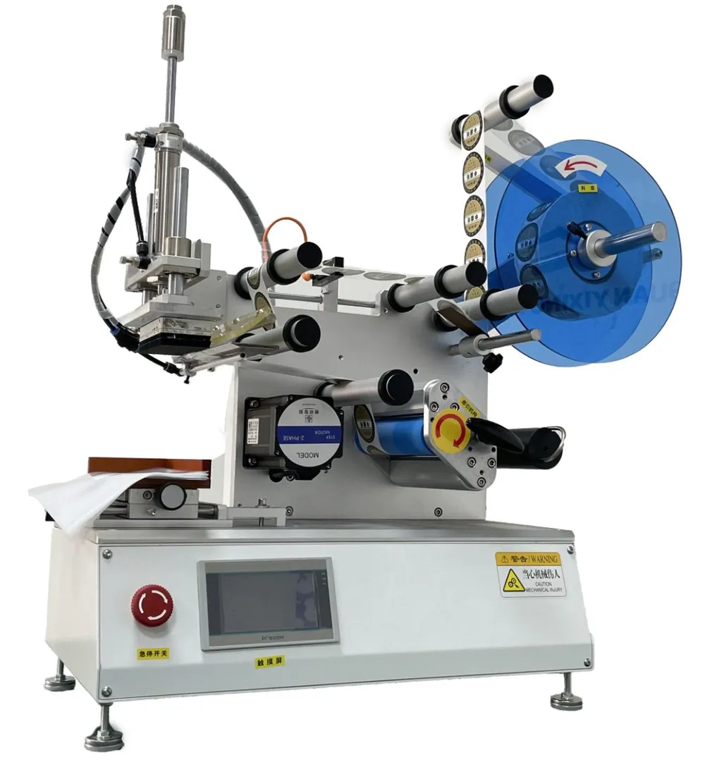 Semi-Automatic Flat Surface Labeling Machine — Semi-automatic flat surface labeling machine