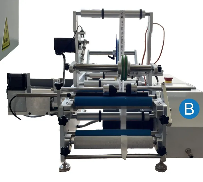 Semi-Automatic Round Bottle Labeling Machine — Version B: all-electric