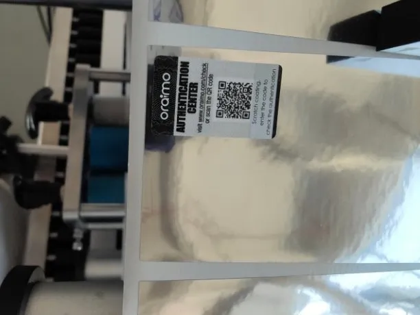 Roll-to-Roll Labeling Machine (Label-on-Label / Label-on-Film) — QR-code labels applied onto film